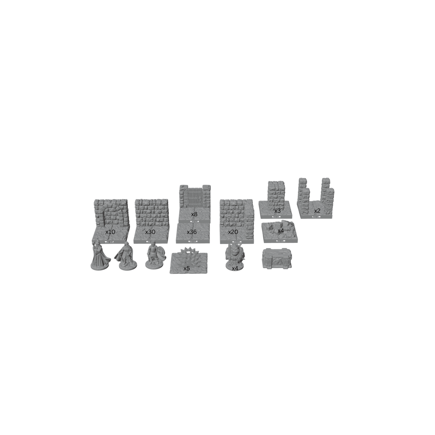 28mm Citadel Stronghold Mega Bundle – 120+ Dungeon Pieces