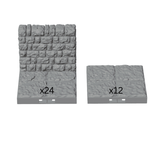 Corridor Expansion Pack – 48" Dungeon Hallways (Dragonlock)