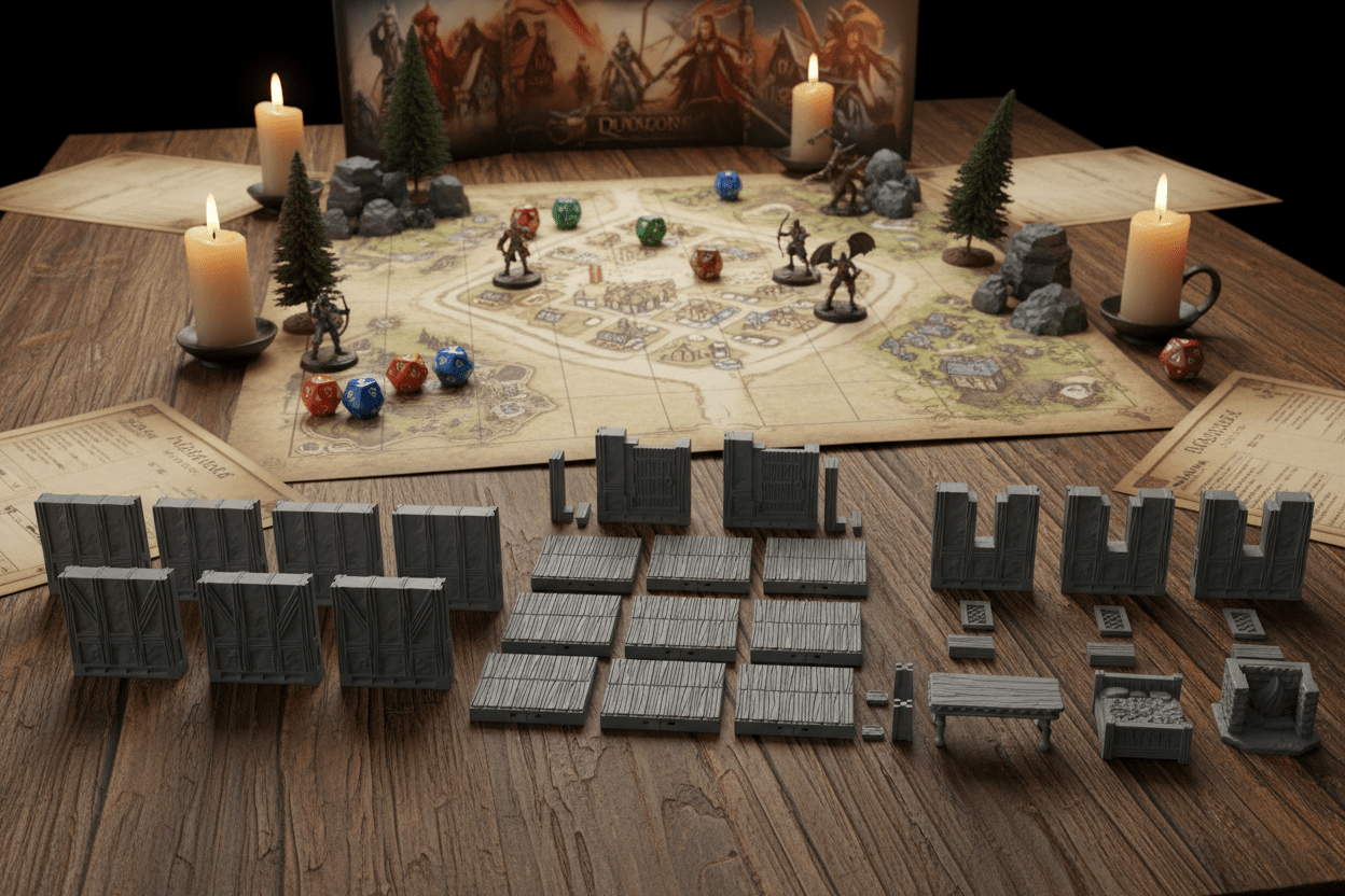 28mm Medieval Cottage Interior – Dragonshire RPG Terrain