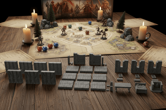 28mm Medieval Cottage Interior – Dragonshire RPG Terrain