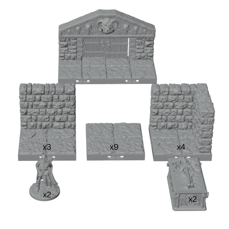 Crypt Entry Tomb Room – Dragonlock 28mm Dungeon Terrain