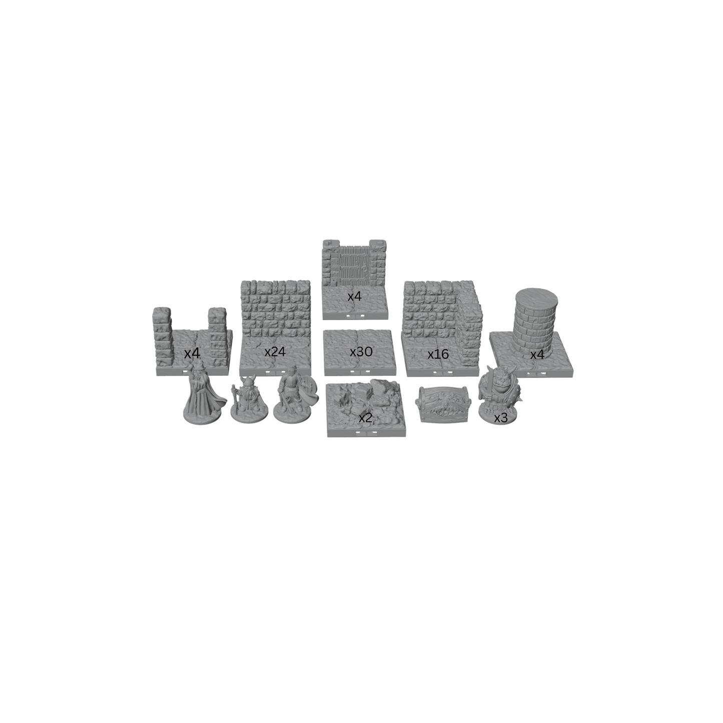 Ultimate 28mm Dungeon Starter Set – 80+ Pieces + 7 Minis