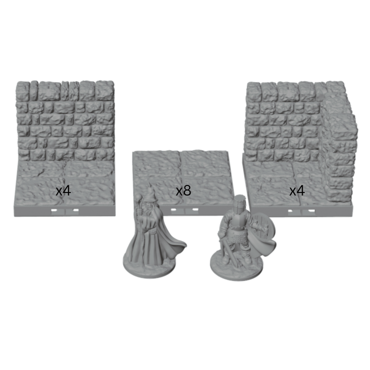 Elongated Hall 4x8" Long Room – Dragonlock 28mm Terrain