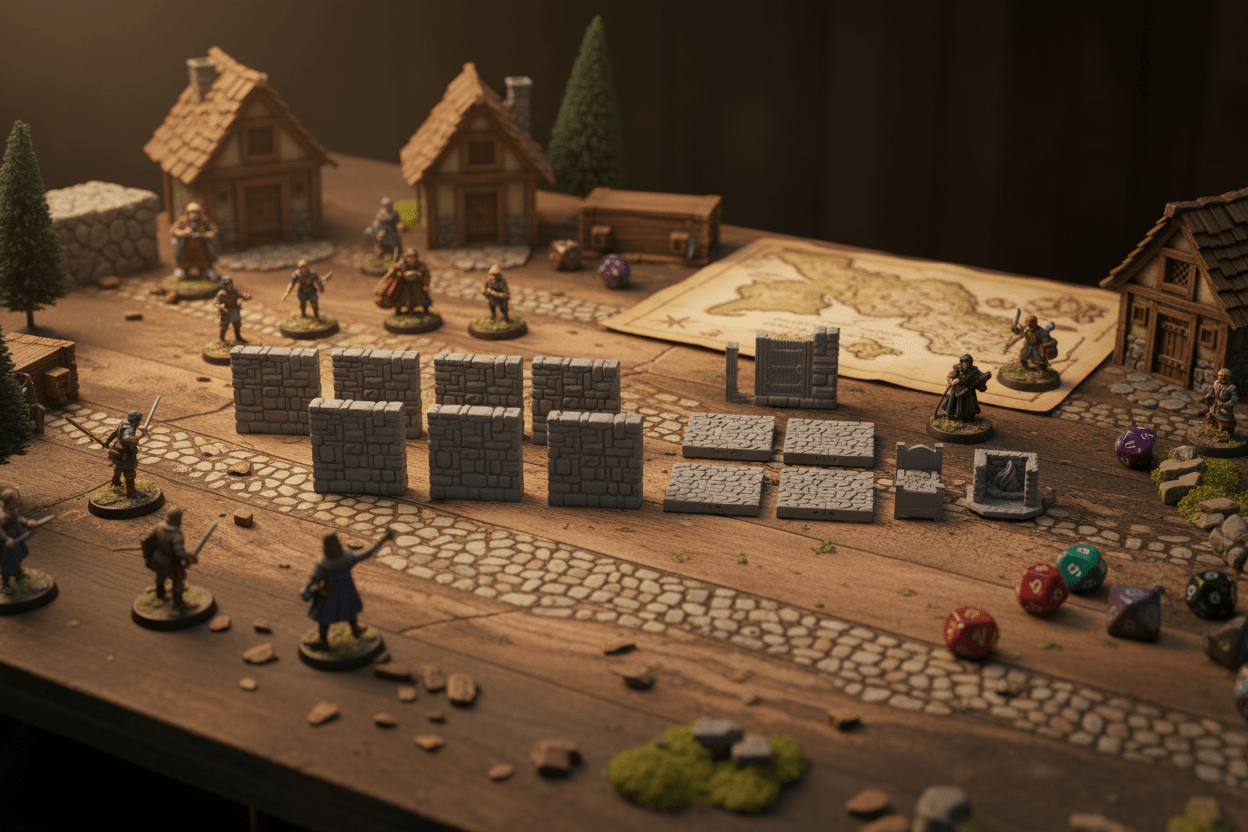 28mm Medieval Guard Post Gatehouse – Stone RPG Terrain