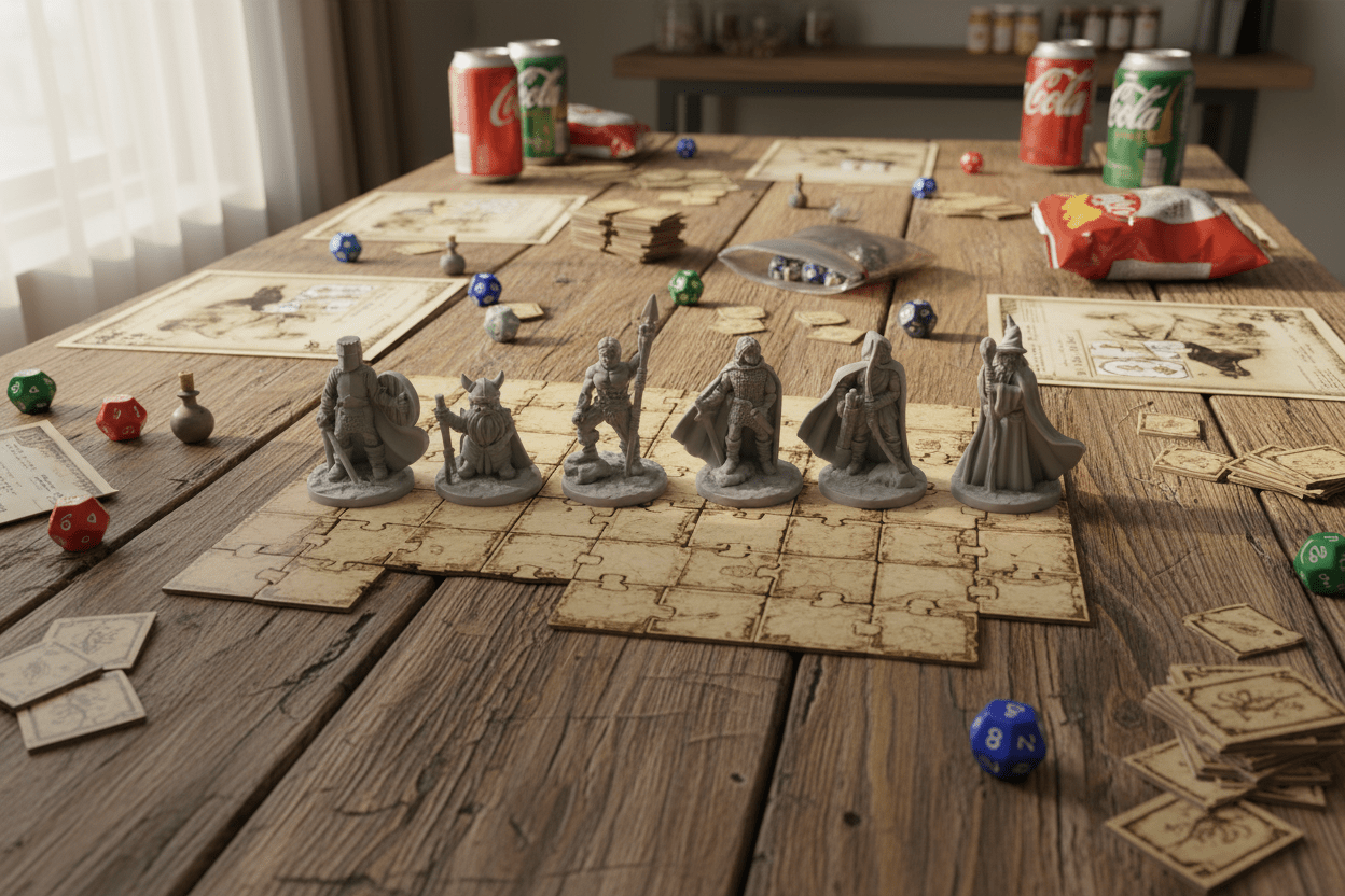 Heroes' Guild – 6 Tabletop RPG Miniatures (28mm)