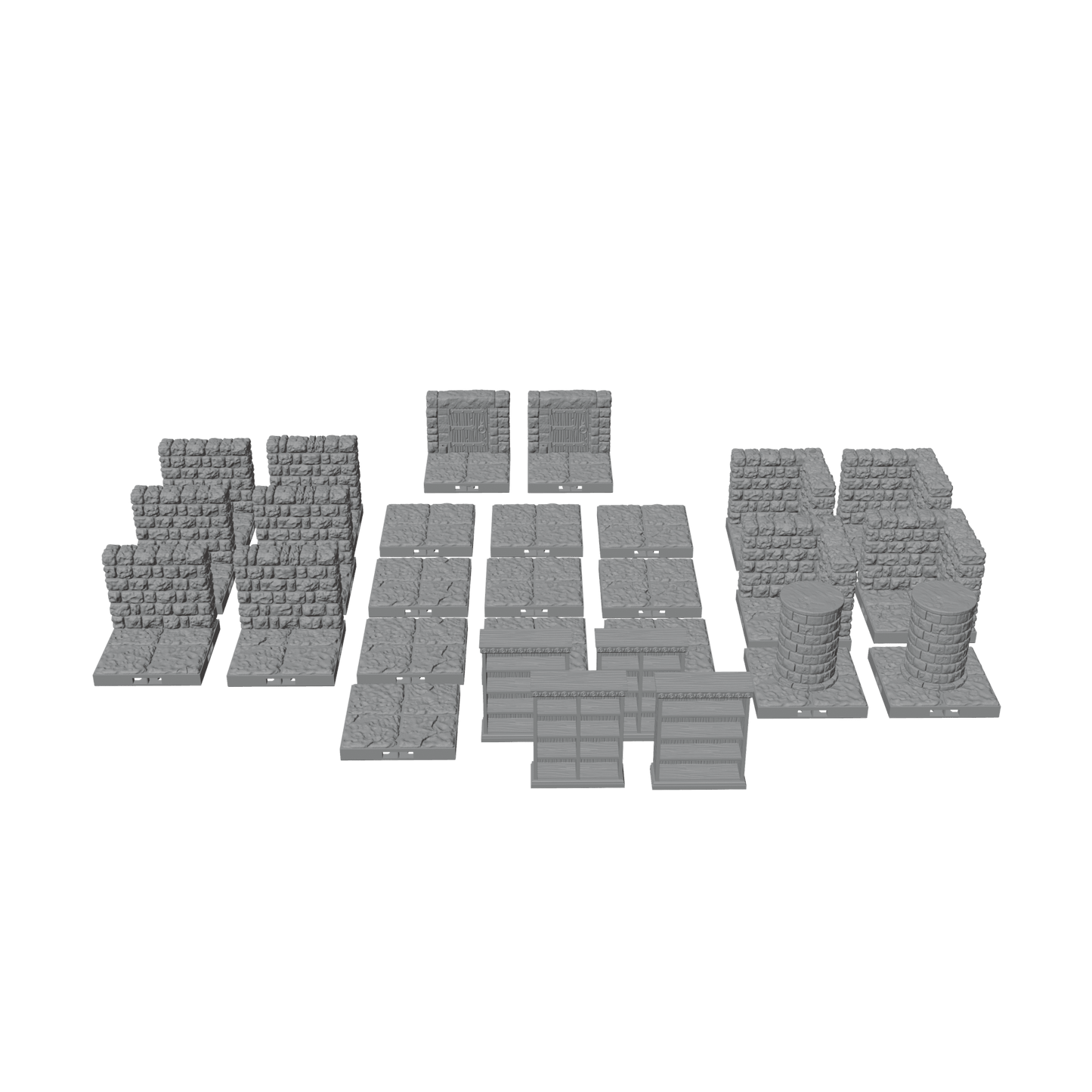 28mm Library Archive Dungeon Room Set with Minis