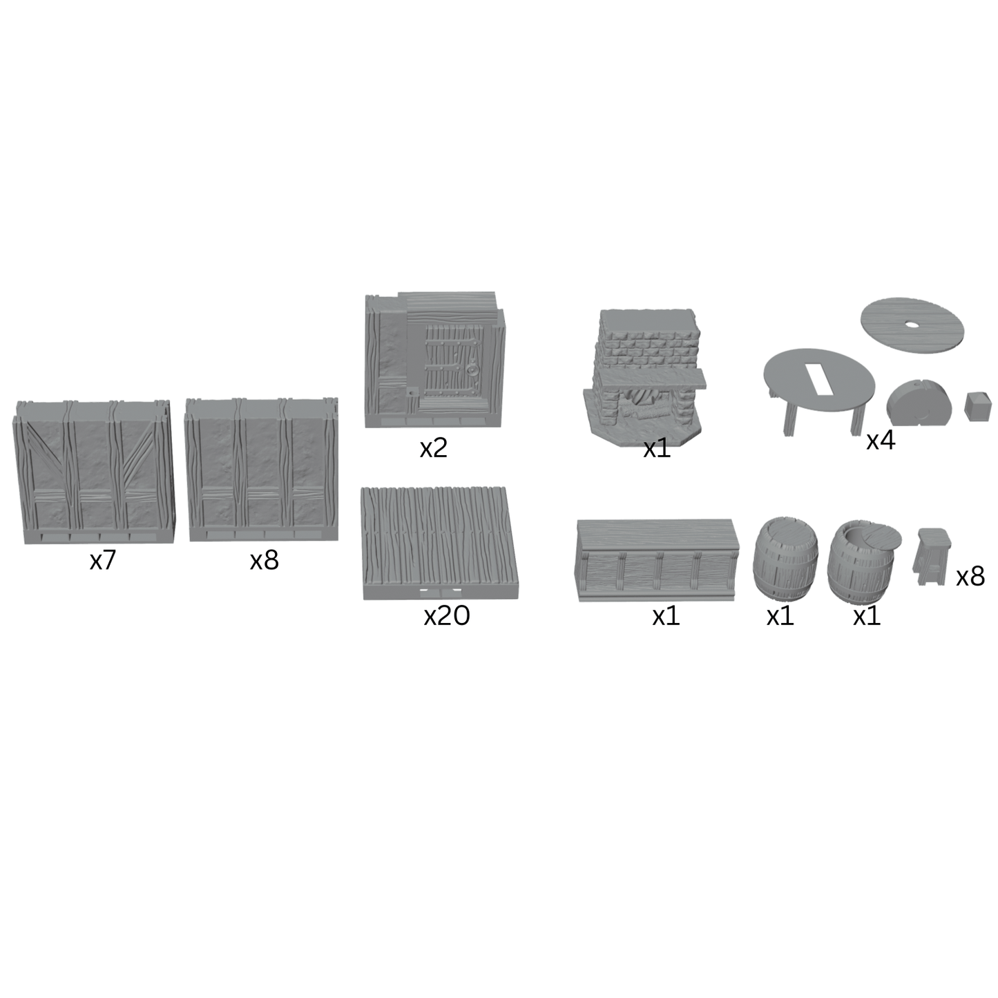 Prancing Dragon Tavern – 28mm Fantasy Interior Terrain