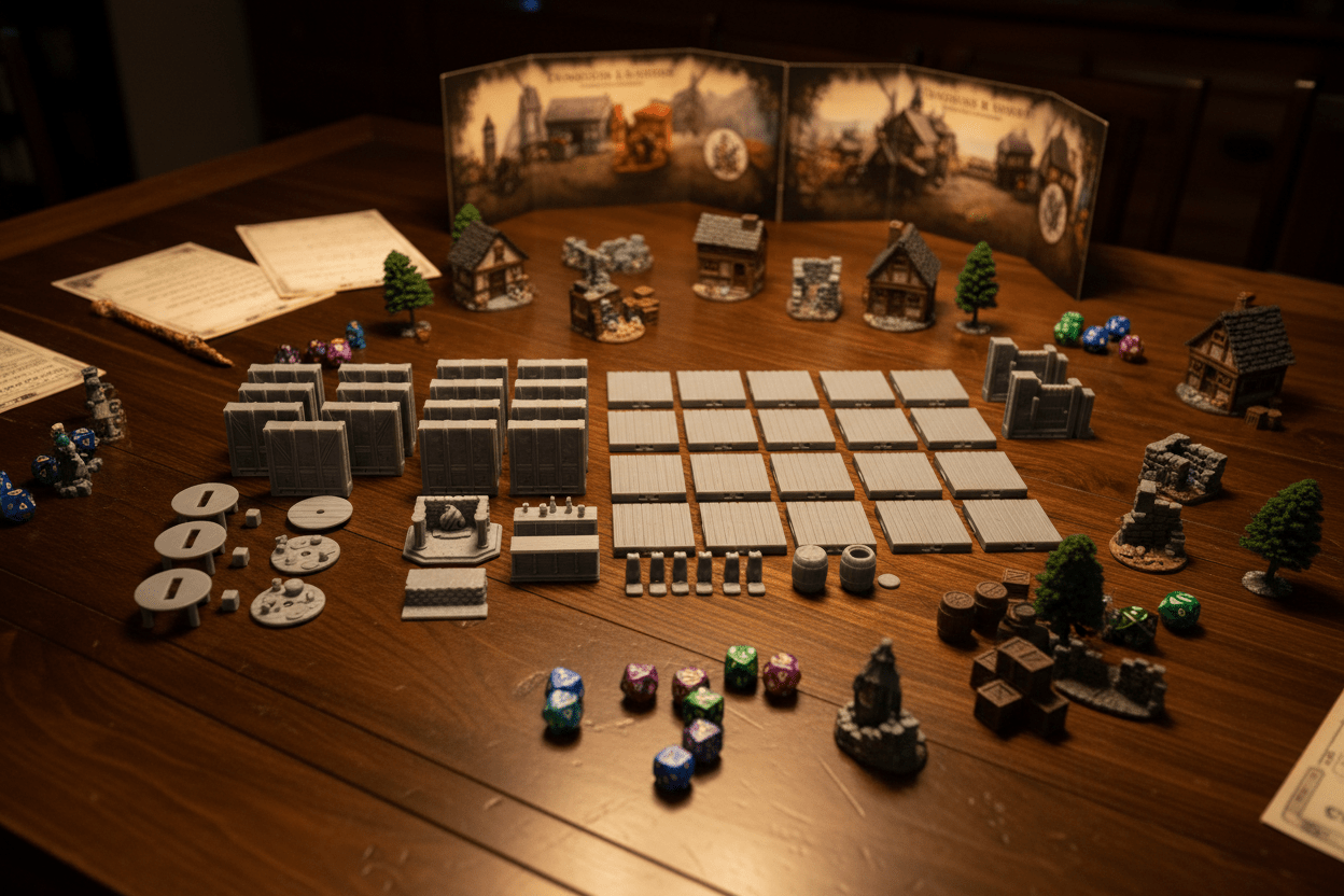 Prancing Dragon Tavern – 28mm Fantasy Interior Terrain