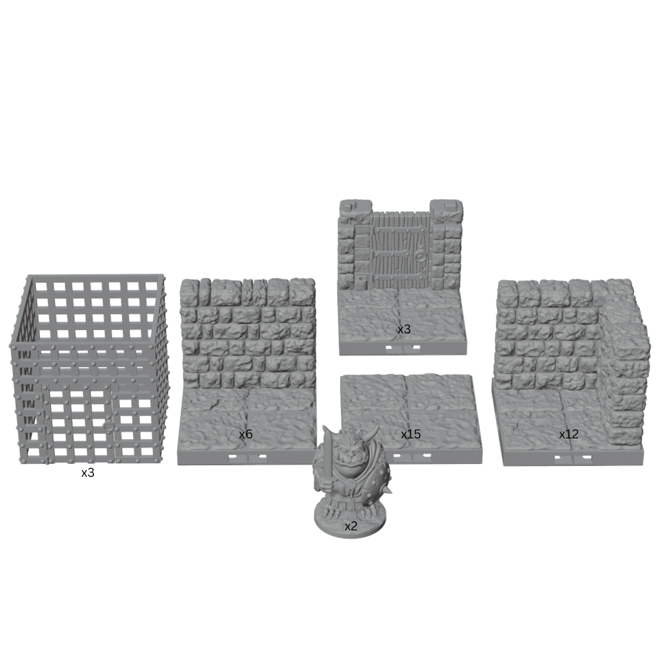 Prison Block Alpha Large Jail – Dragonlock 28mm Terrain