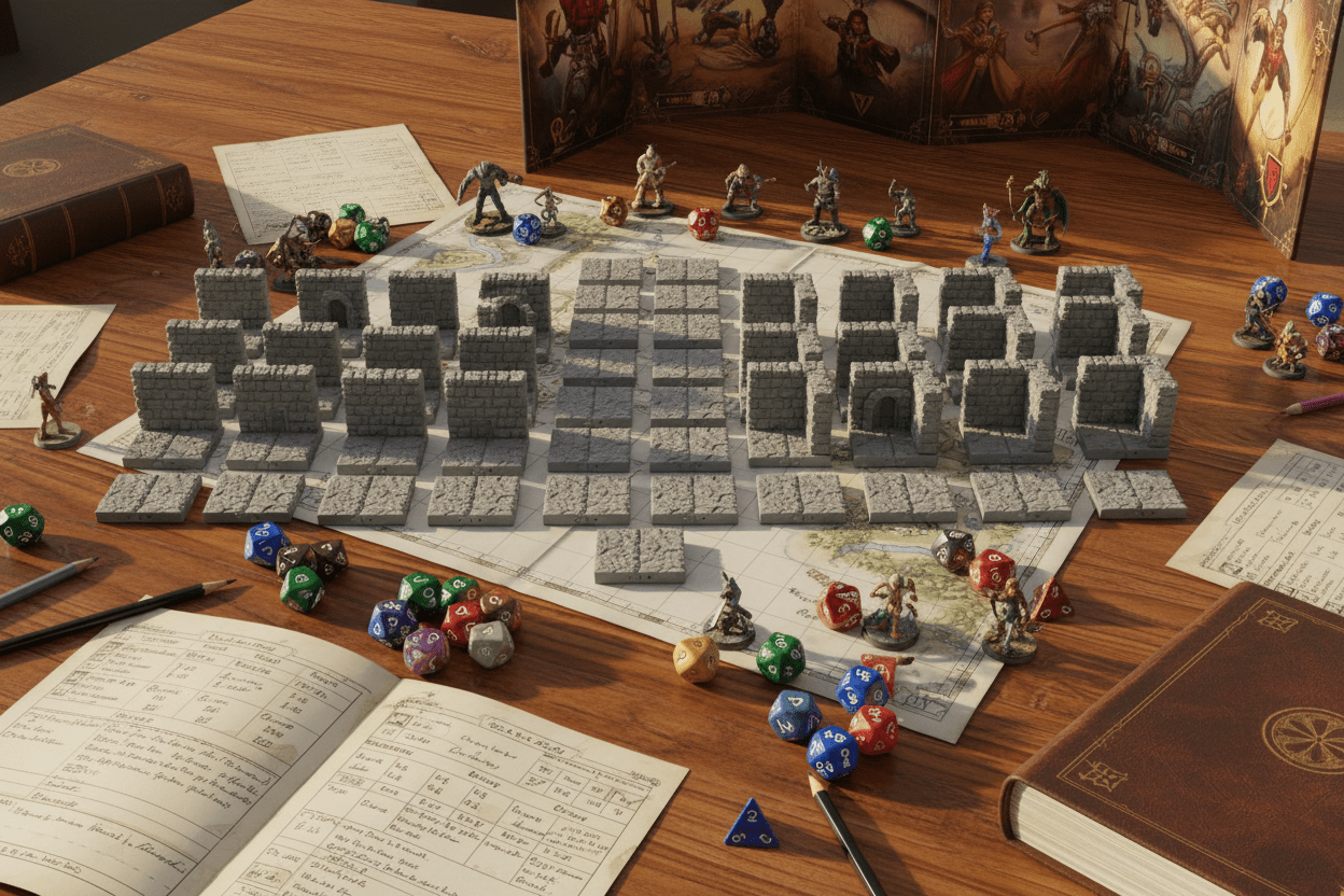 Room Builder Kit – Bulk Walls & Floors (Dragonlock 28mm)
