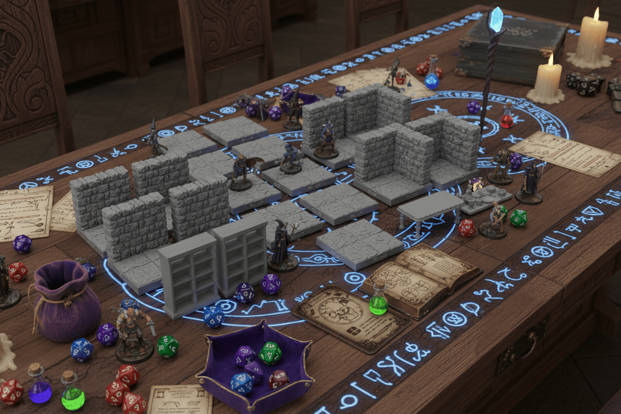 Wizard Study Library Room – Dragonlock 28mm Dungeon