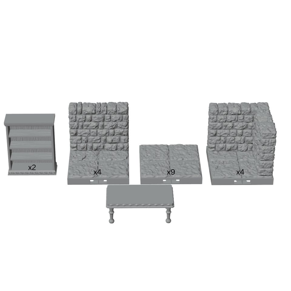 Wizard Study Library Room – Dragonlock 28mm Dungeon