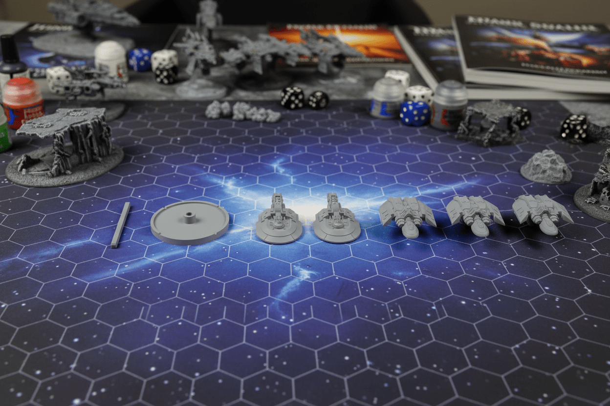 Sci-Fi Destroyer Squadron – 4-Ship Wolfpack Fleet