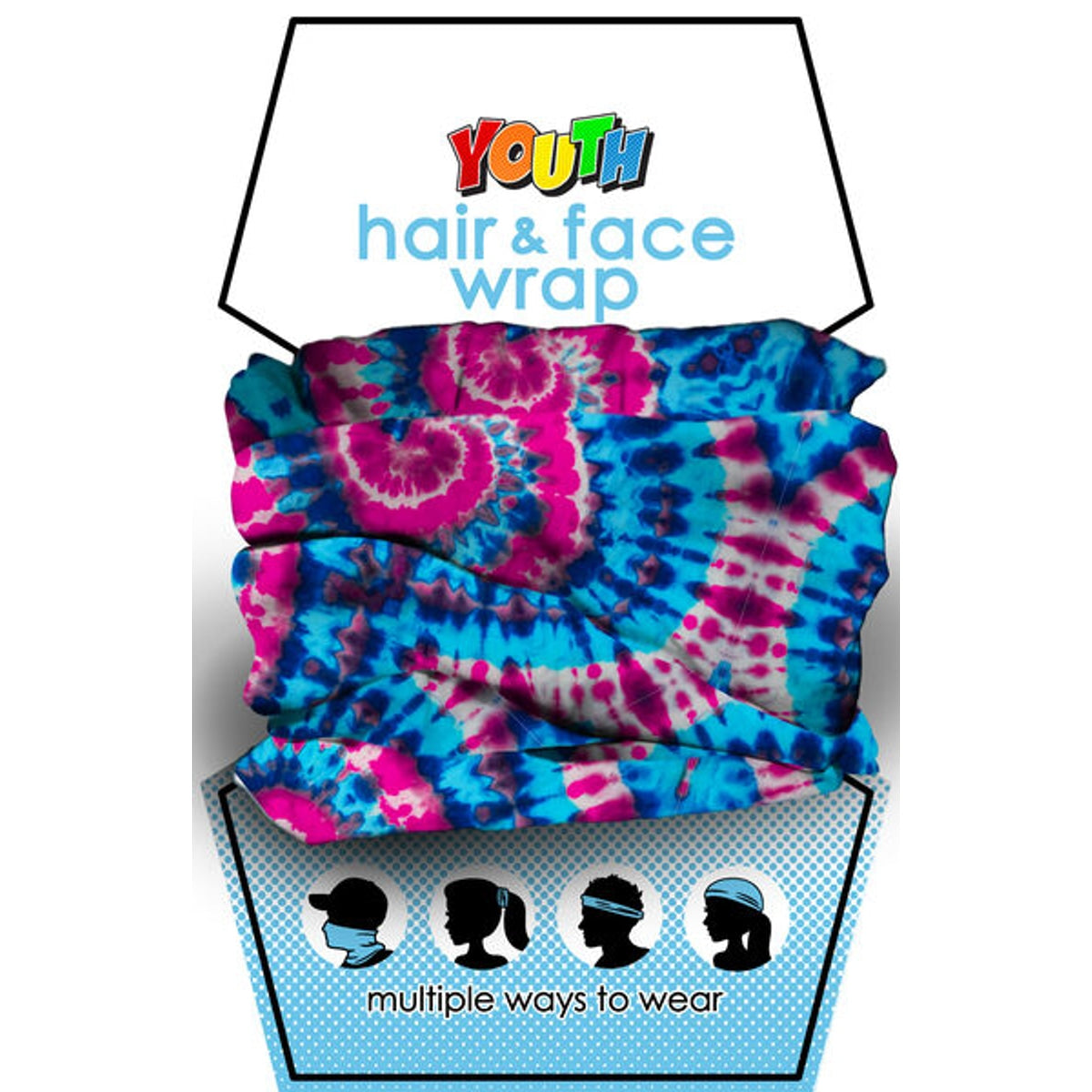 Tie Dye Youth Hair & Face Wrap - DICS