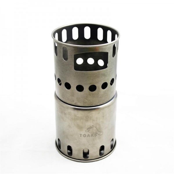TOAKS TITANIUM BACKPACKING WOOD BURNING STOVE