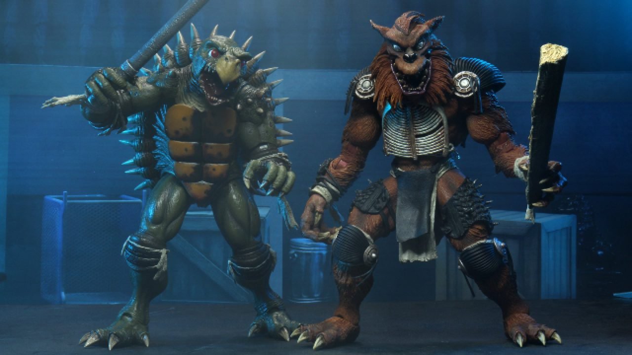 NECA Teenage Mutant Ninja Turtles II Tokka and Rahzar Action Figures ( Canada )