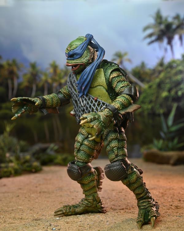 Universal Monsters x Teenage Mutant Ninja Turtles Ultimate Leonardo as The Creature
