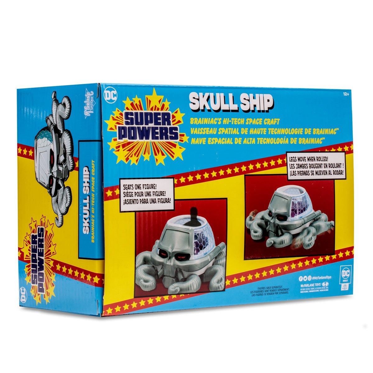 DC Super Powers Skull Ship Brainiac's Hi-Tech Space Craft Vehicle