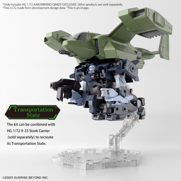 BANDAI HG 1/72 AARONRHINO GRADY - EXCLUSIVE