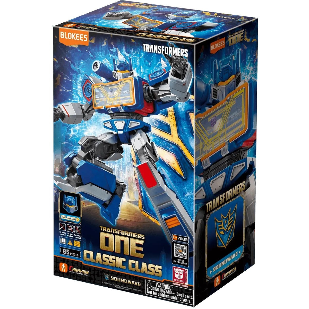 Transformers Classic Class 17 - Transformers One Soundwave Blokees Model Kit