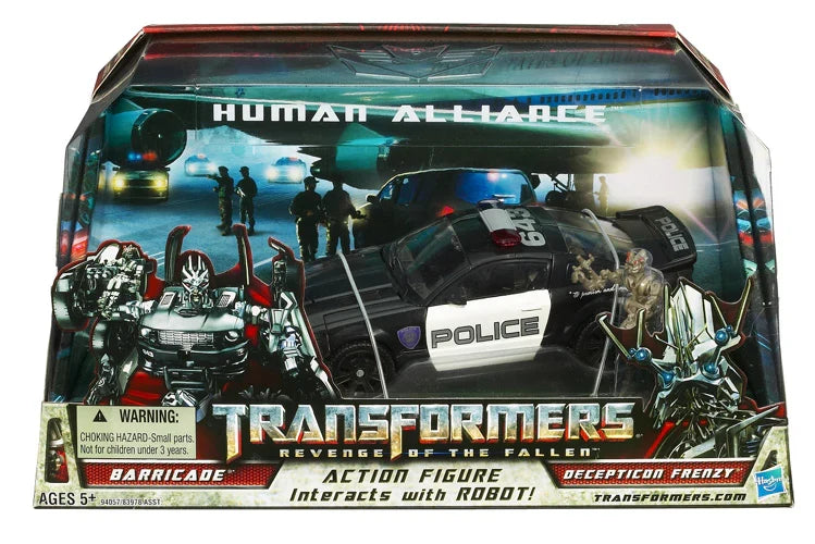 Transformers Human Alliance Barricade with Decepticon Frenzy