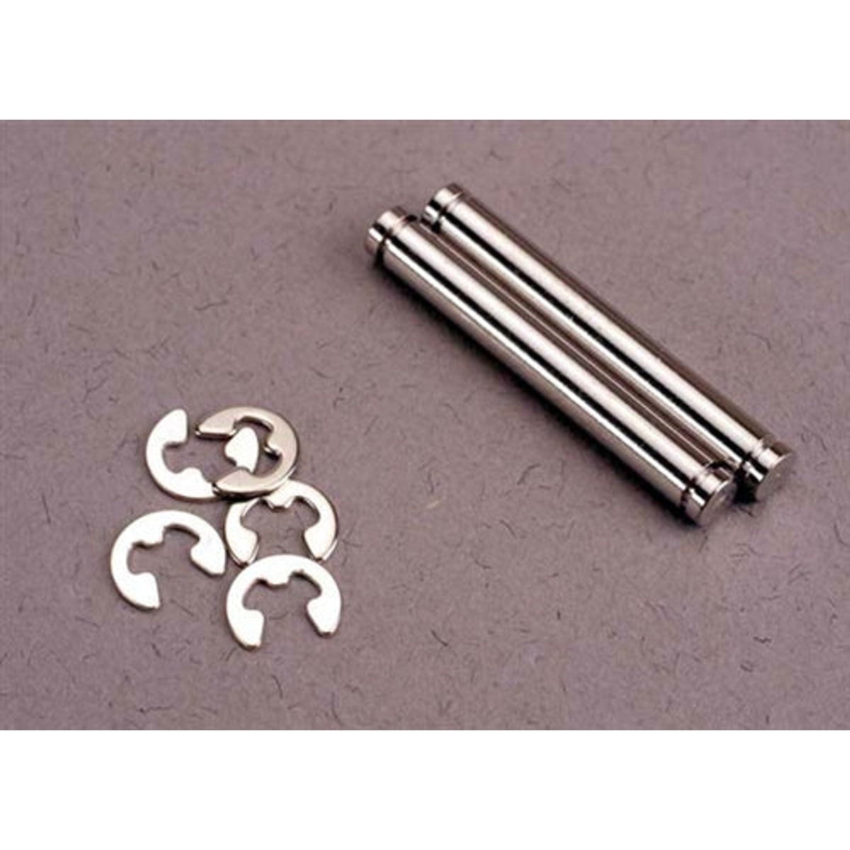 Traxxas 2635 Suspension Pins 23mm Hard Chrome (2) / E-clips (4) NIB