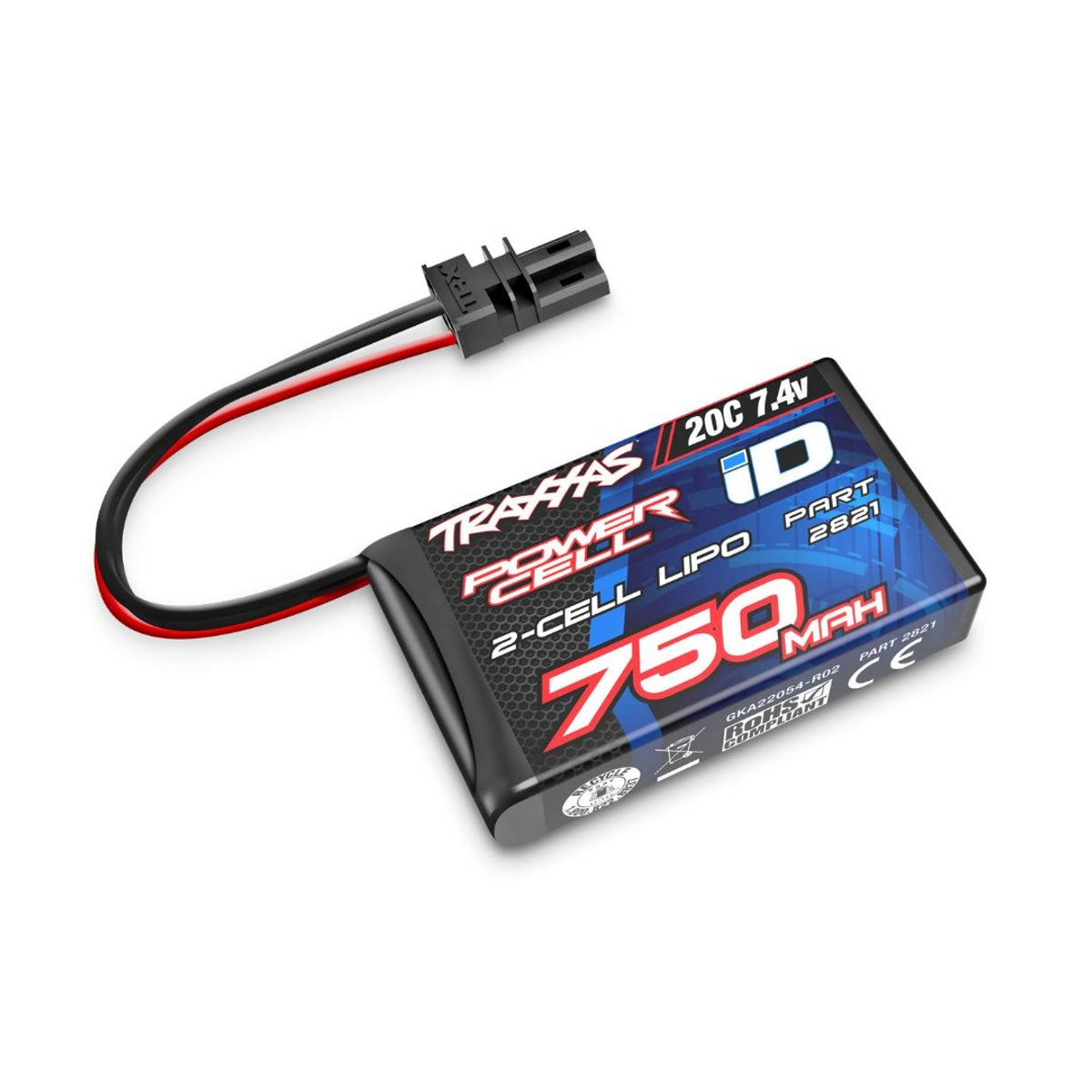 Traxxas 2S 750mAh 7.4V 20C LiPo iD Connector Soft Case