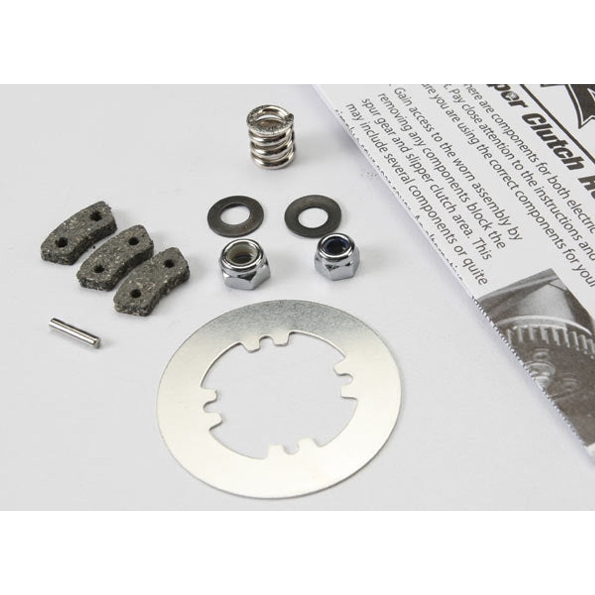 Traxxas 5352X Rebuild kit, slipper clutch (steel disc/ friction pads (3)/ spring (2)/ 2x9.8mm pin/ 5x8mm MW/ 5.0mm NL (1)/ 4.0mm NL (1)) NIB