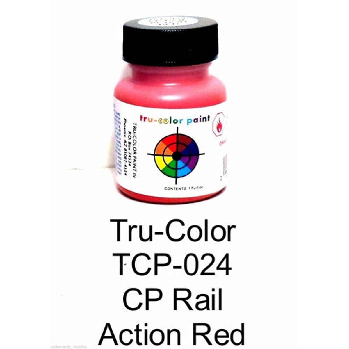 Tru-Color TCP-024 CP Rail Action Red Paint Bottle 1oz NIB
