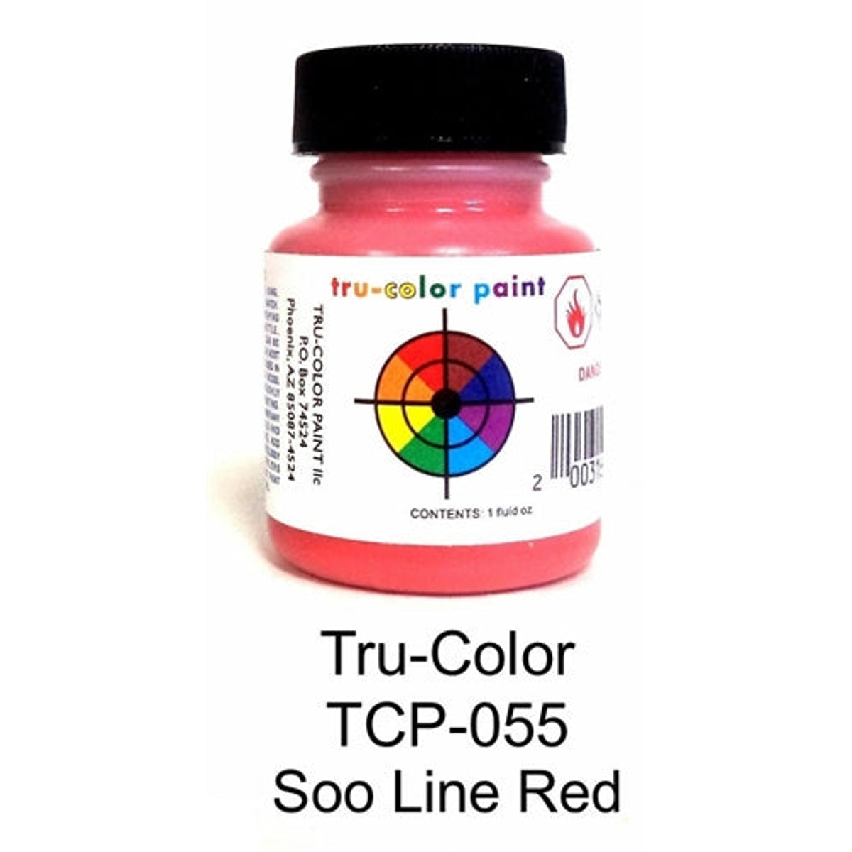 Tru-Color TCP-055 Soo Line Red Paint Bottle 1oz NIB