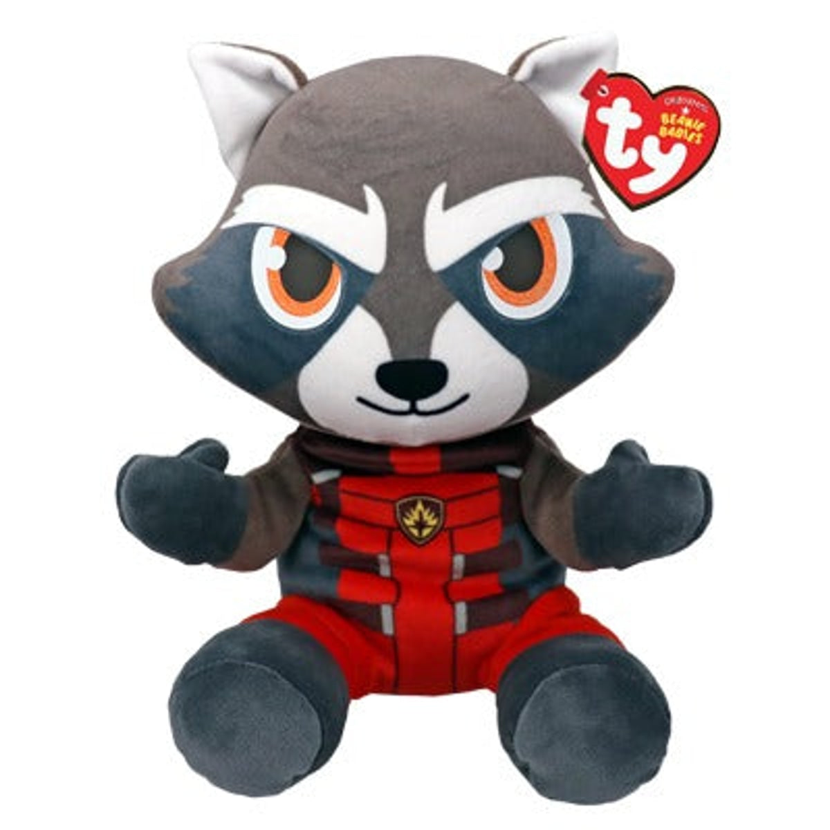 Ty Marvel - Rocket Raccoon Beanie Babies Plush - Medium