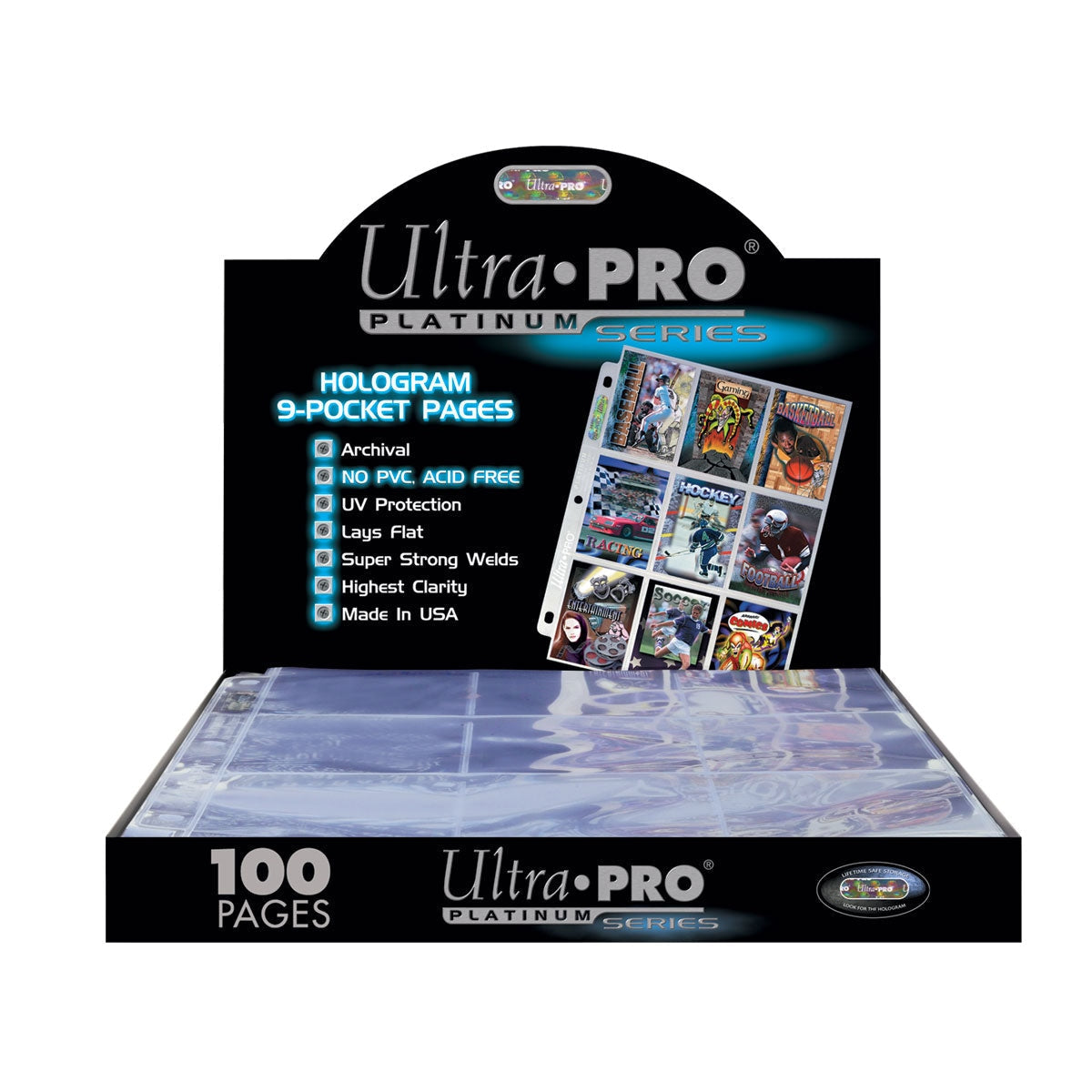 Ultra Pro Platinum Series 9-Pocket Page for Standard Size Cards Each