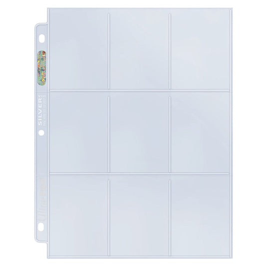 Ultra Pro Silver Series 9-Pocket Page for Standard Size Cards Each