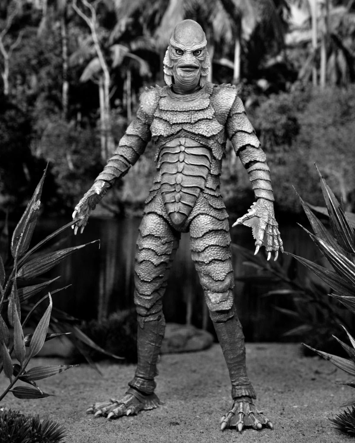 Universal Monsters -  Ultimate Creature from the Black Lagoon Figure - B&W