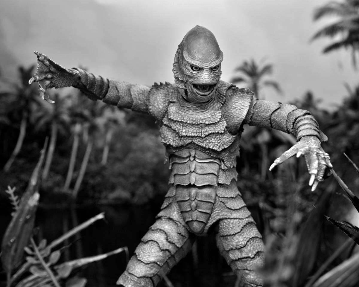Universal Monsters -  Ultimate Creature from the Black Lagoon Figure - B&W