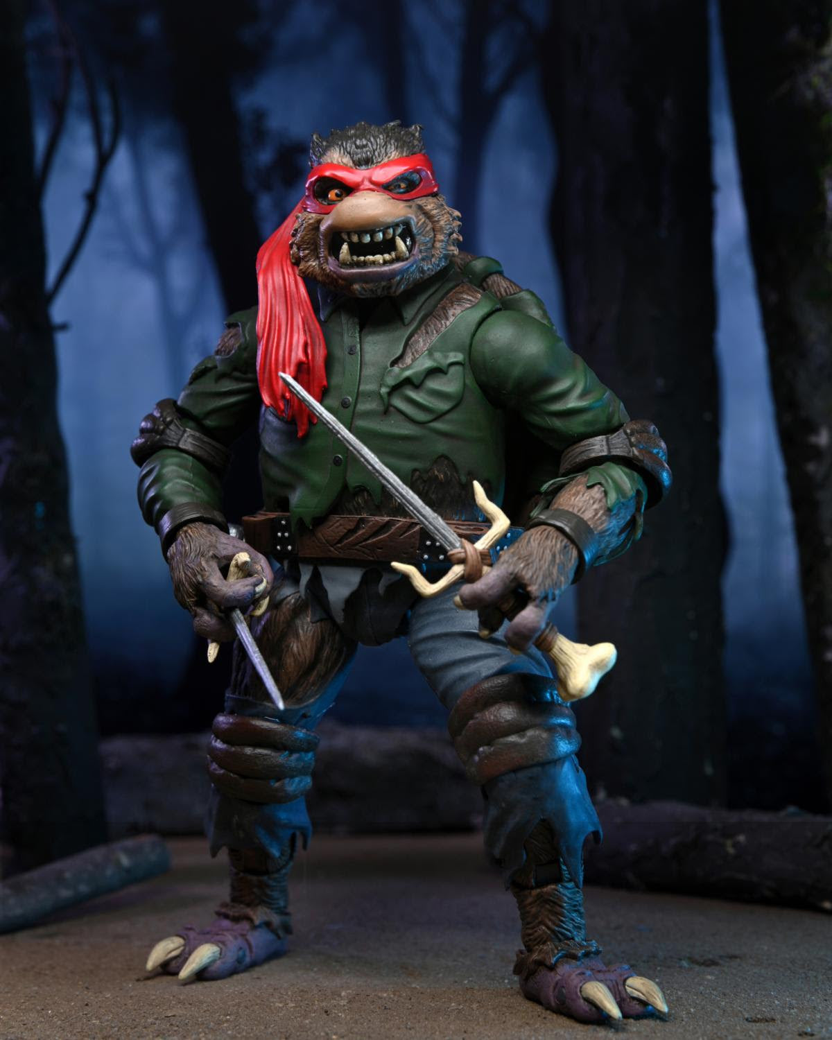 Universal Monsters x Teenage Mutant Ninja Turtles Ultimate Raphael as The Wolfman