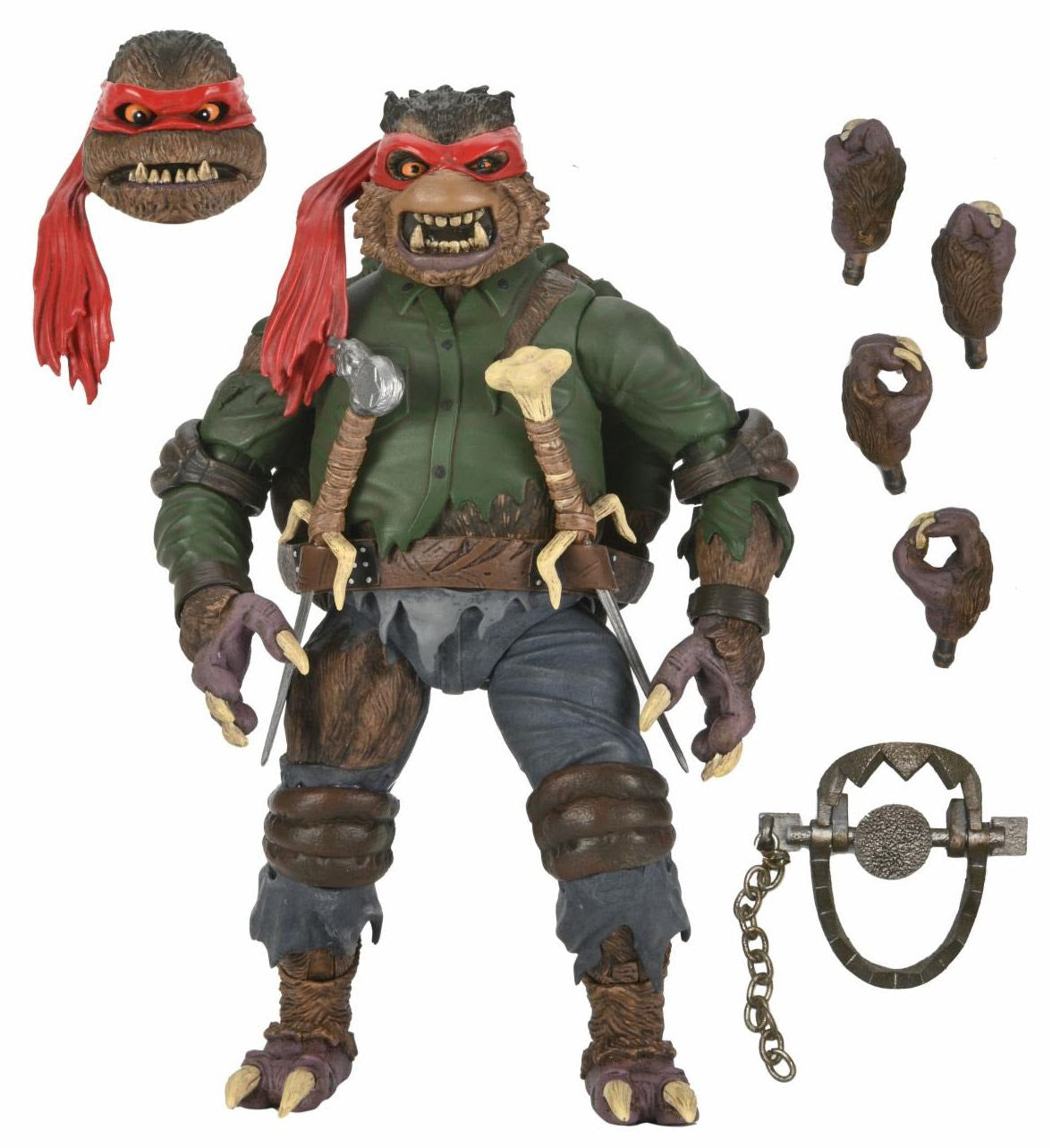 Universal Monsters x Teenage Mutant Ninja Turtles Ultimate Raphael as The Wolfman