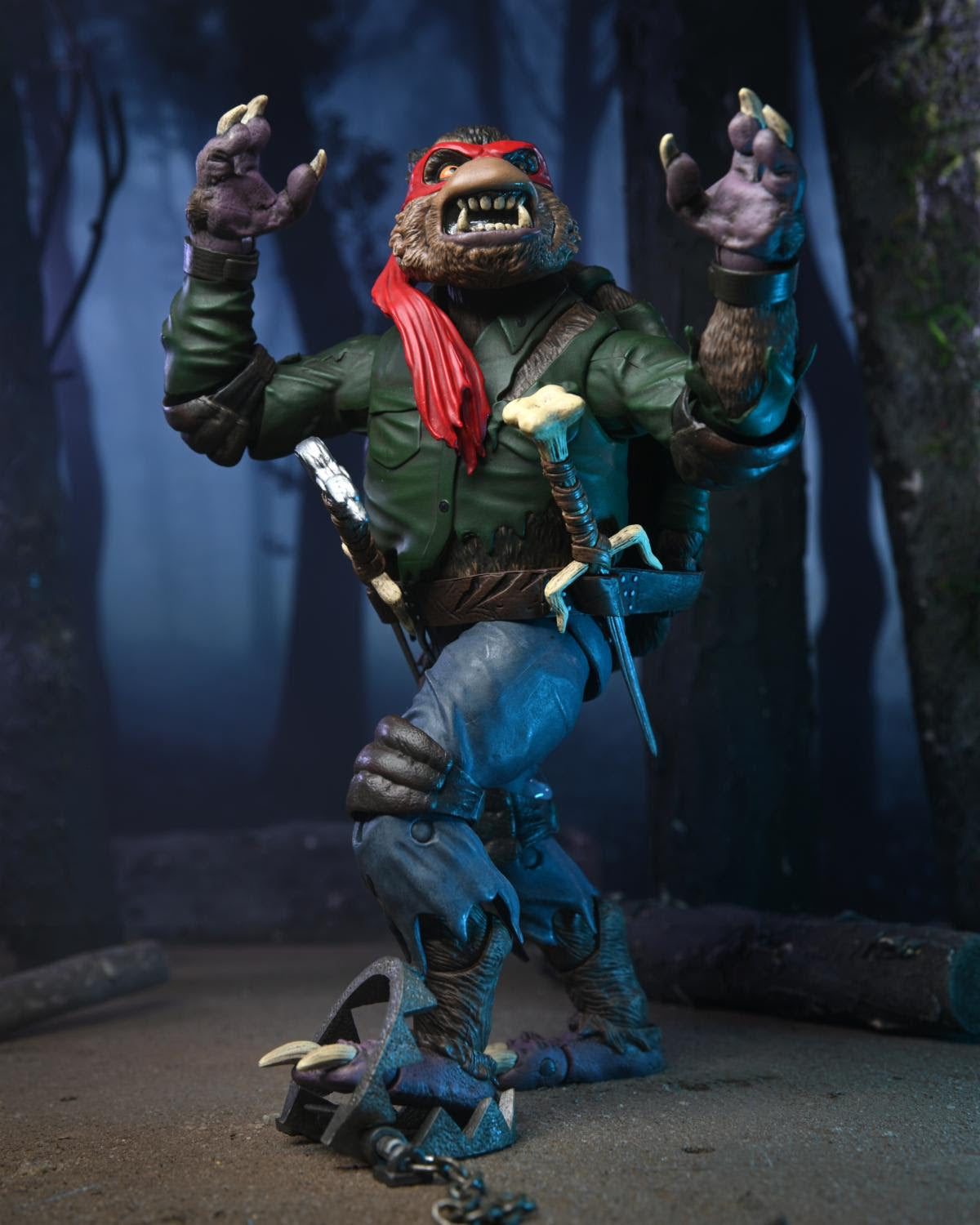 Universal Monsters x Teenage Mutant Ninja Turtles Ultimate Raphael as The Wolfman