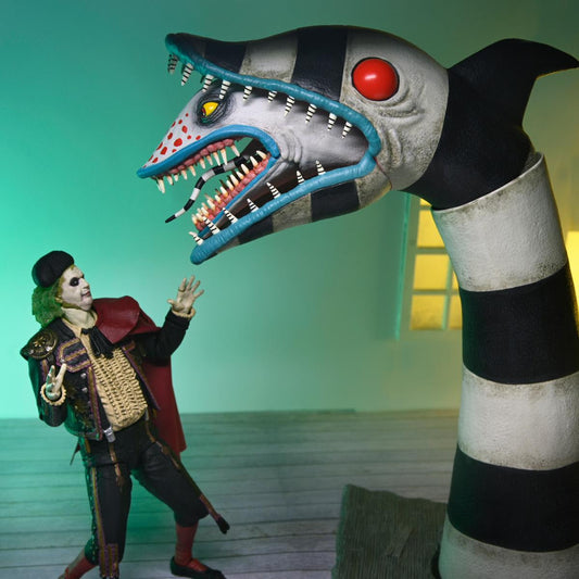 Beetlejuice Beetlejuice - 7" Scale Action Figure - Ultimate "Matador" Beetlejuice & Sandworm 2-pk