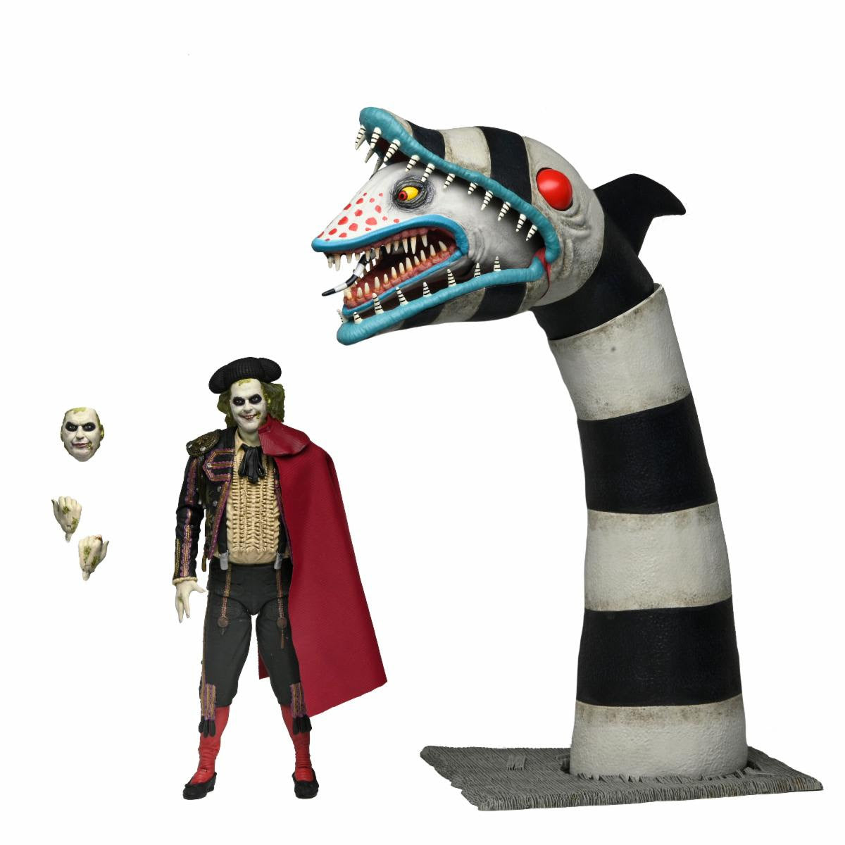Beetlejuice Beetlejuice - 7" Scale Action Figure - Ultimate "Matador" Beetlejuice & Sandworm 2-pk