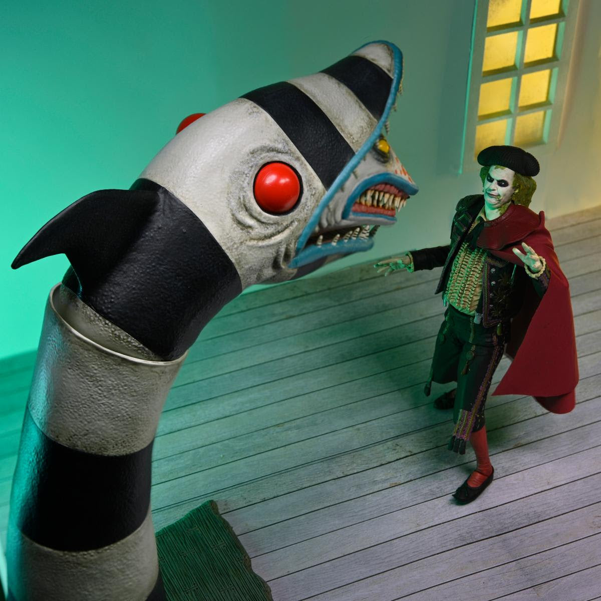 Beetlejuice Beetlejuice - 7" Scale Action Figure - Ultimate "Matador" Beetlejuice & Sandworm 2-pk