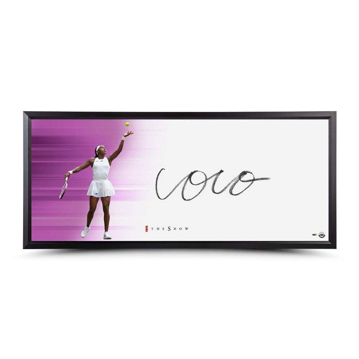 Upper Deck Coco Gauff The Show "First Serve" Framed Autographed Print