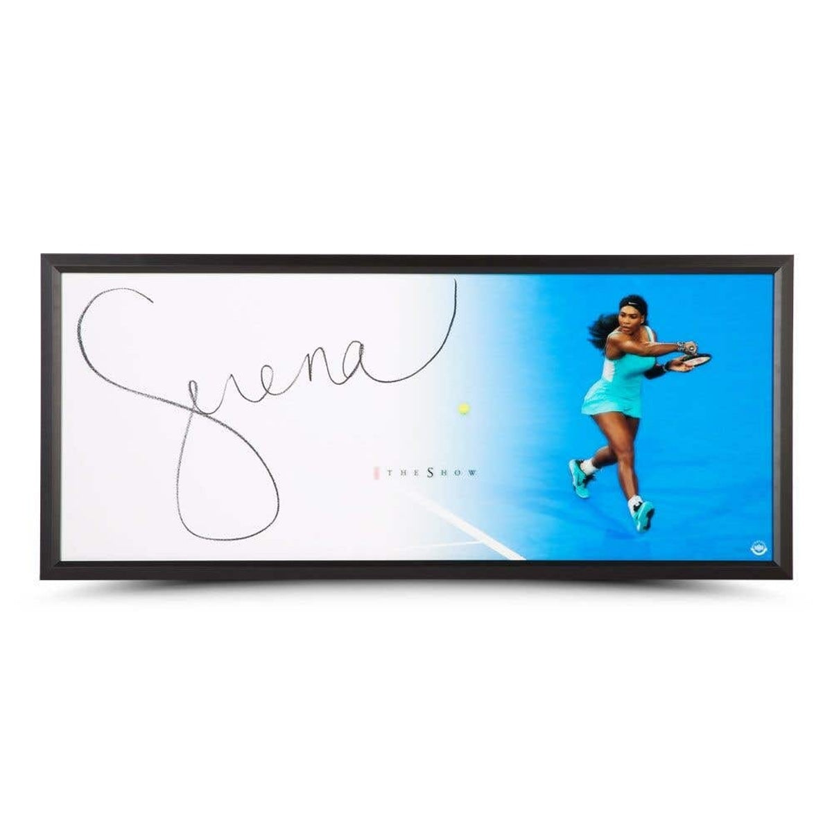 Upper Deck Serena Williams The Show "Backhand" Framed Autographed Print