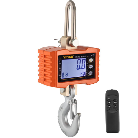 1000KG 2200LBS Aluminum Digital Crane Scale heavy Duty Hanging Scale
