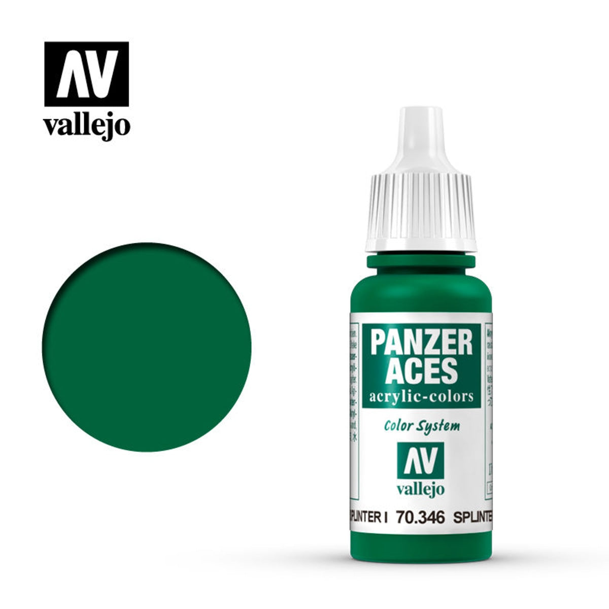 Vallejo 70346 Panzer Aces Splinter Blotches I Acrylic Paint 17mL NIB