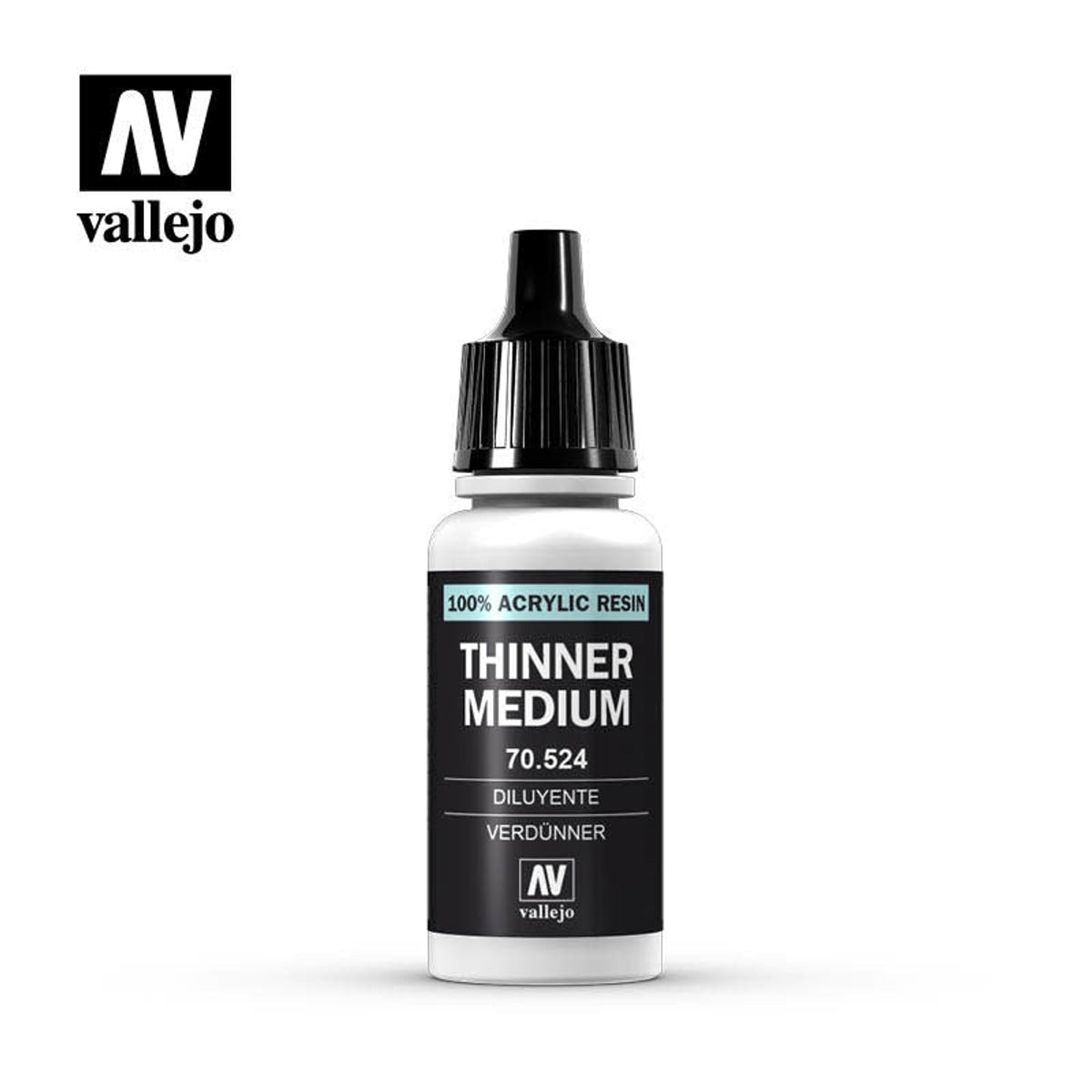 Vallejo 70524 Thinner Medium for Acrylic 17mL NIB