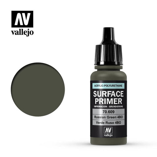 Vallejo 70609 Surface Primer Russian Green 4BO Acrylic Polyurethane 17mL NIB