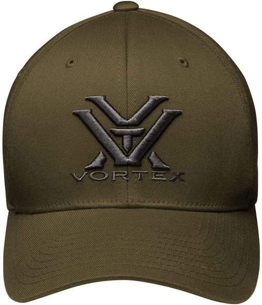 Vortex Core Logo FlexFit Cap – Olive Drab, Charcoal & Khaki