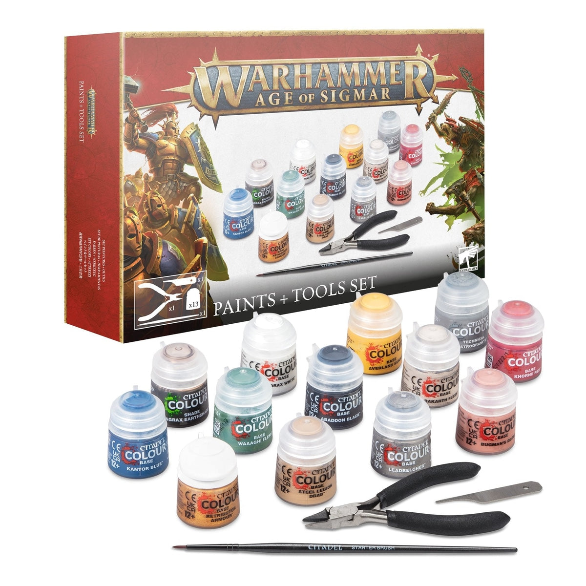 Warhammer Age of Sigmar: Paints & Tools Set