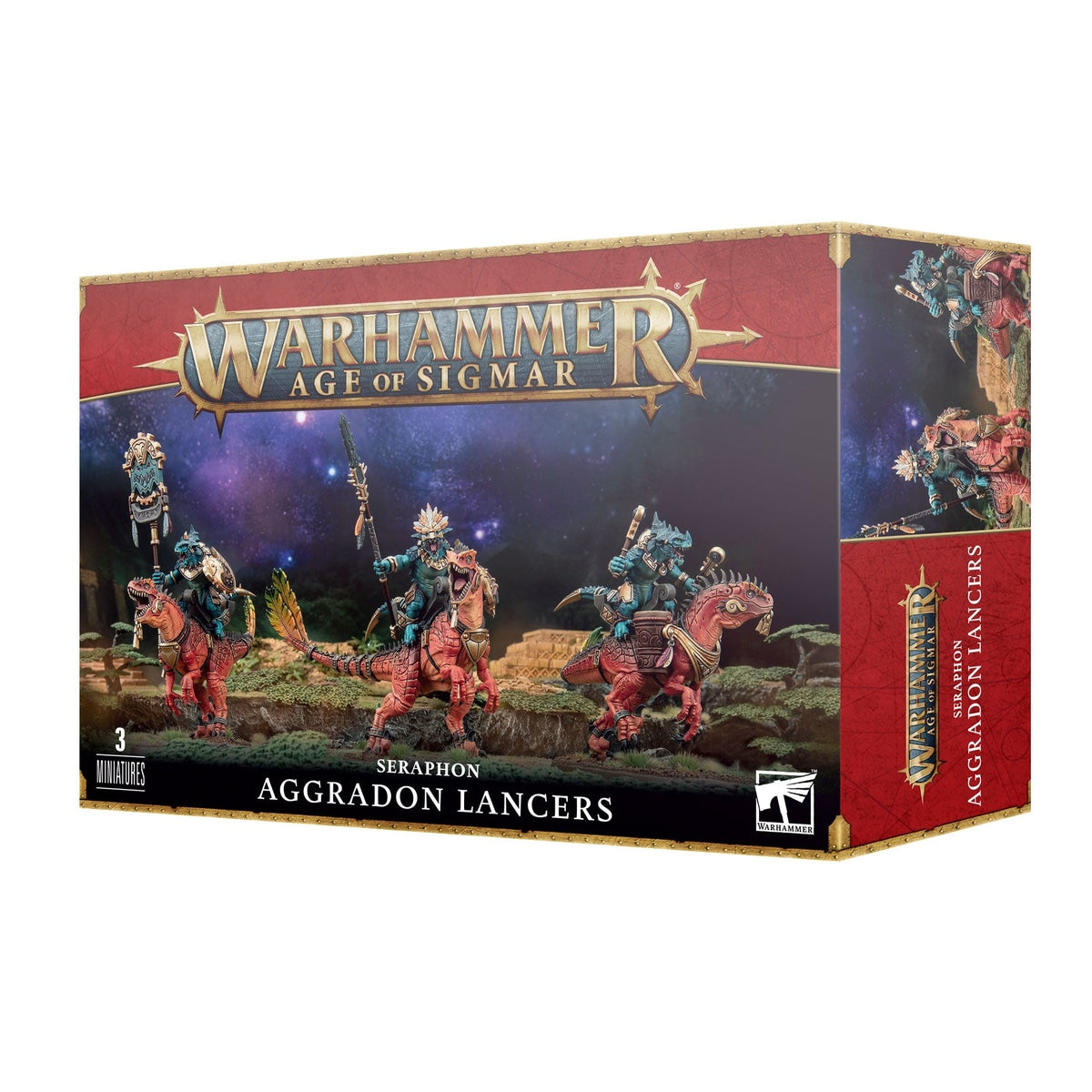 Warhammer Age of Sigmar: Seraphon Aggradon Lancers